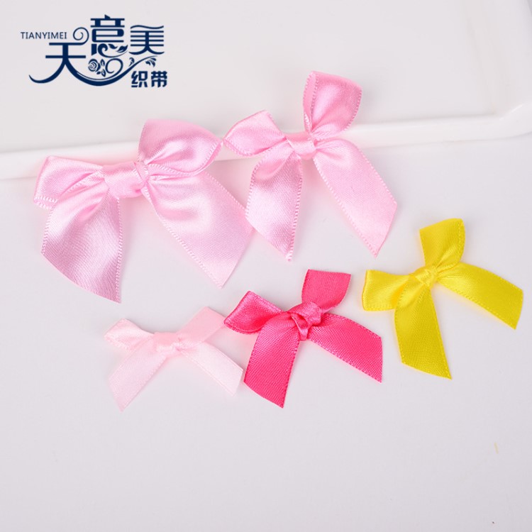 定制包装丝带手工蝴蝶结 纺织辅料织带缎带蝴蝶结ribbon bow