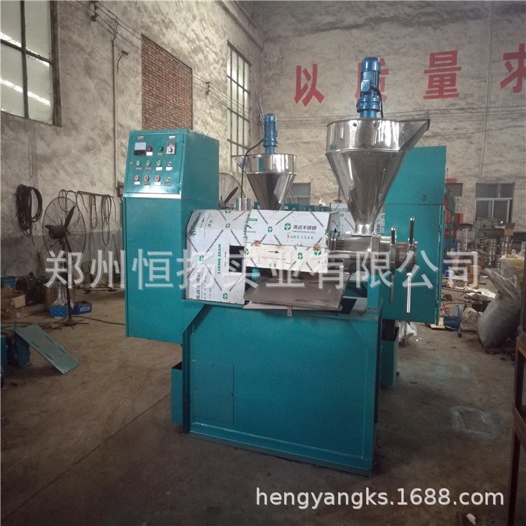 小型商用菜籽油榨油机 全自动多功能螺旋榨油机全套设备生产线