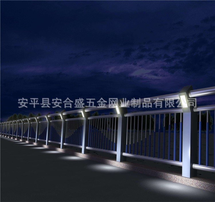 江苏 桥梁防撞灯光护栏 定制不锈钢复合管发光护栏 厂家加工