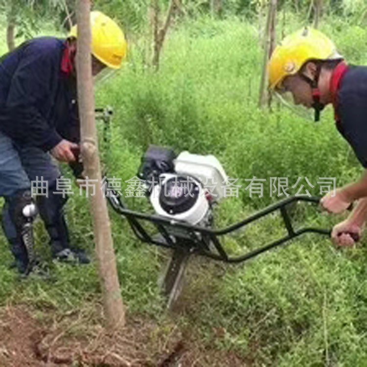 低价批发双人手提链锯挖树机 汽油大功率断根挖树机 割土效率高