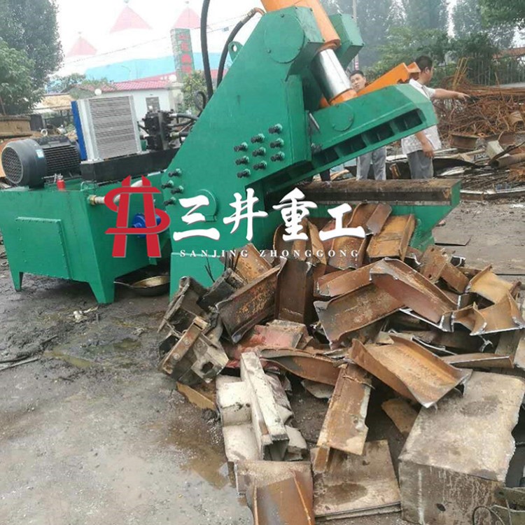 金属鳄鱼式剪切机 废铁皮剪断机 钢角钢虎头剪切机 厚钢板剪板机