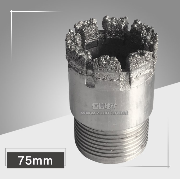 75mm 单管钻头 地质探勘取芯  金刚石电镀钻头 生产厂家直销