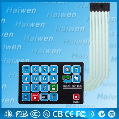 生产薄膜开关 membrane keypad 可来图定制也可设计