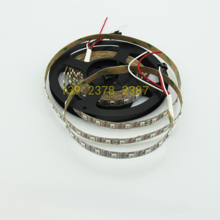 LED5050 WS2811IC 幻彩12Vled全彩软灯条 30灯60灯 裸板白板灯带