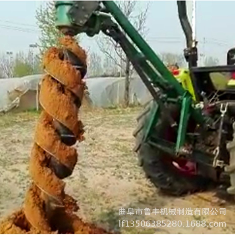 推荐硬土质植树挖坑机价格 果园栽树打窝机 车载大型电线杆钻坑机