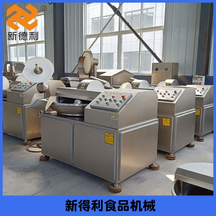 定制款全自动斩拌机 变频控制火腿肠加工设备 现货商用丸子斩拌机