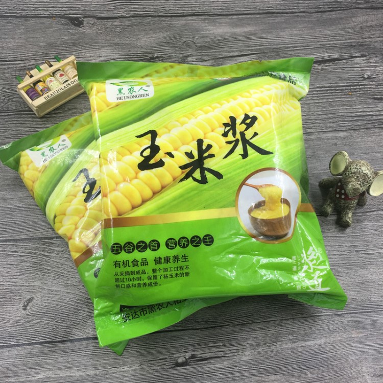 黑农人玉米鲜浆500g 玉米糊汁玉米粥鲜玉米东北特产营养早餐