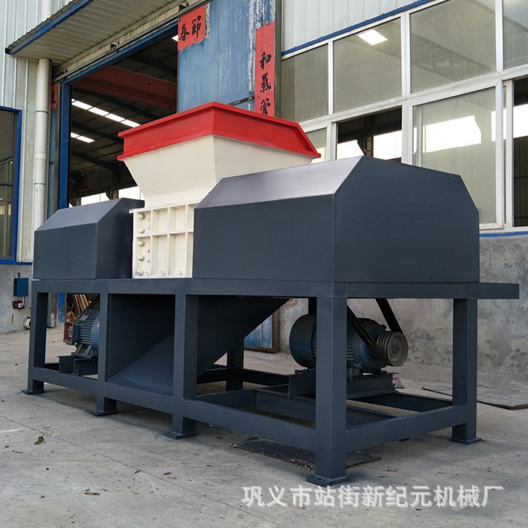 厂家直销油漆桶撕碎机 金属粉碎机 木板模板破碎设备