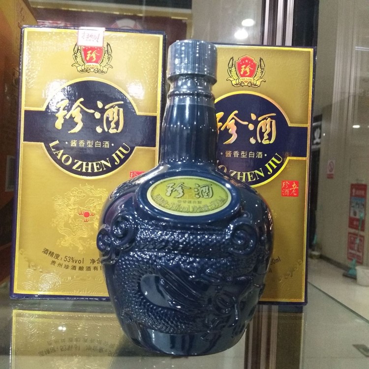 贵州珍酒酱酒 一箱6瓶 53度 500毫升 酱香型白酒 老珍酒