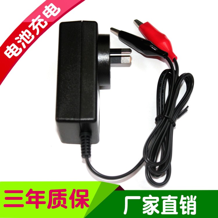 厂家直销车位锁专用12V1A铅酸电瓶蓄电池充电器儿童玩具车14.4V1A