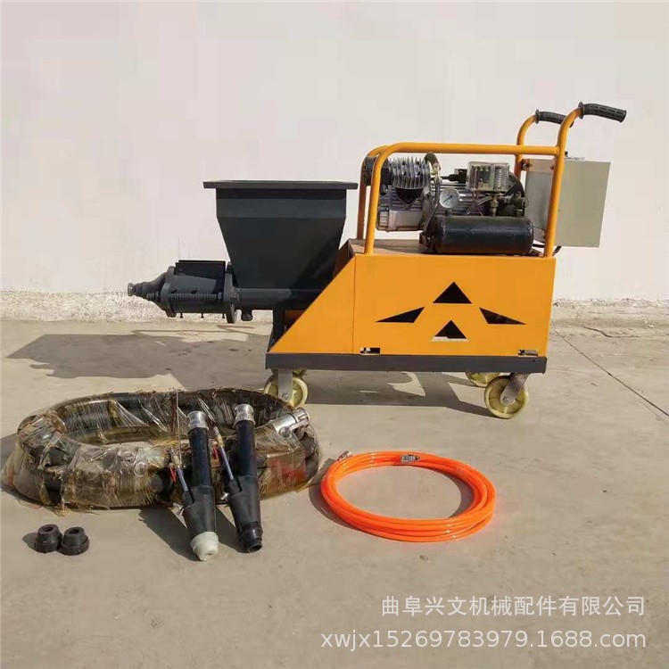 小型多功能砂浆喷涂机湖北快速高压水泥砂浆喷浆机石膏喷涂拉毛机