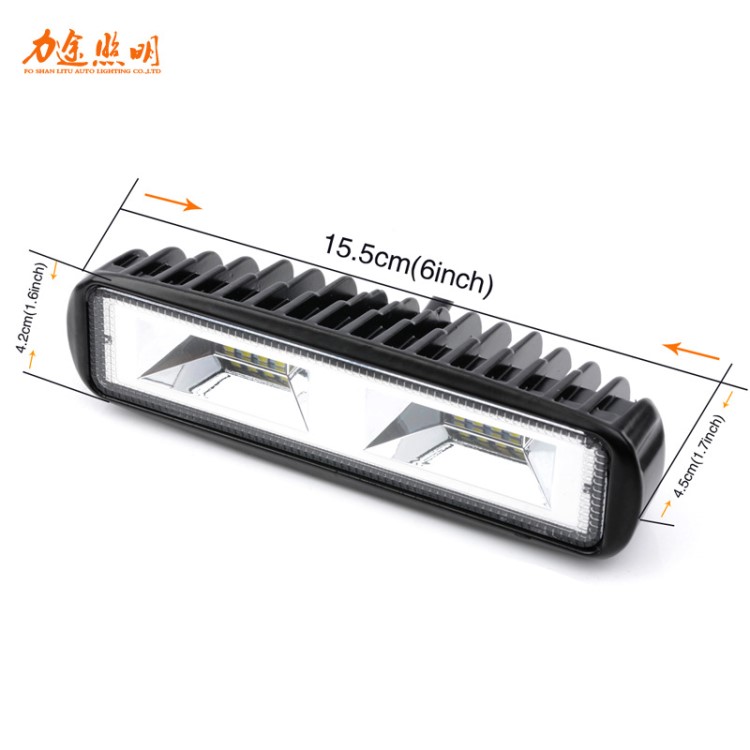 厂家直销新款汽车48WLED一字小长条工作灯工程照明高亮辅助倒车灯