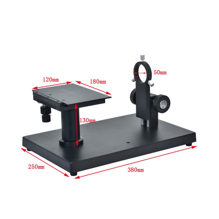 卧式工业相机支架显微镜镜头调节支架载物台