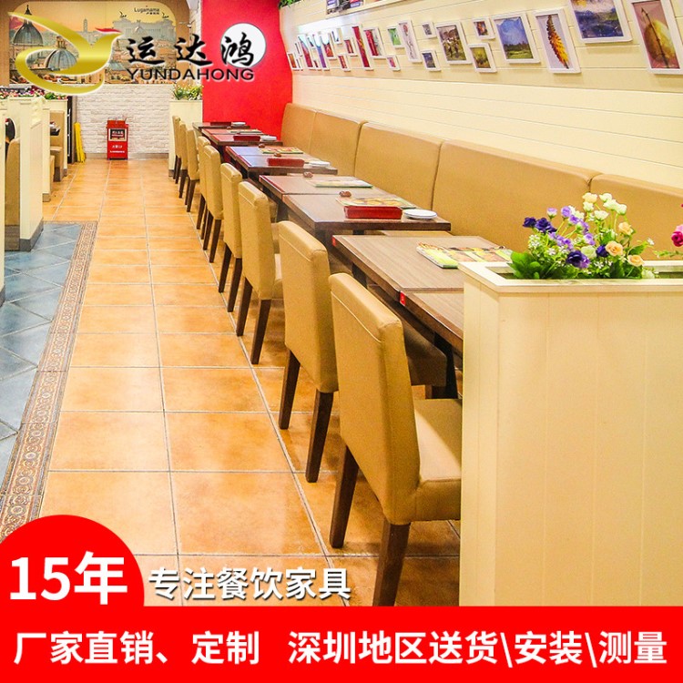 深圳快餐桌椅定制批发 简约现代饭店不锈钢餐桌椅 快餐桌椅批发