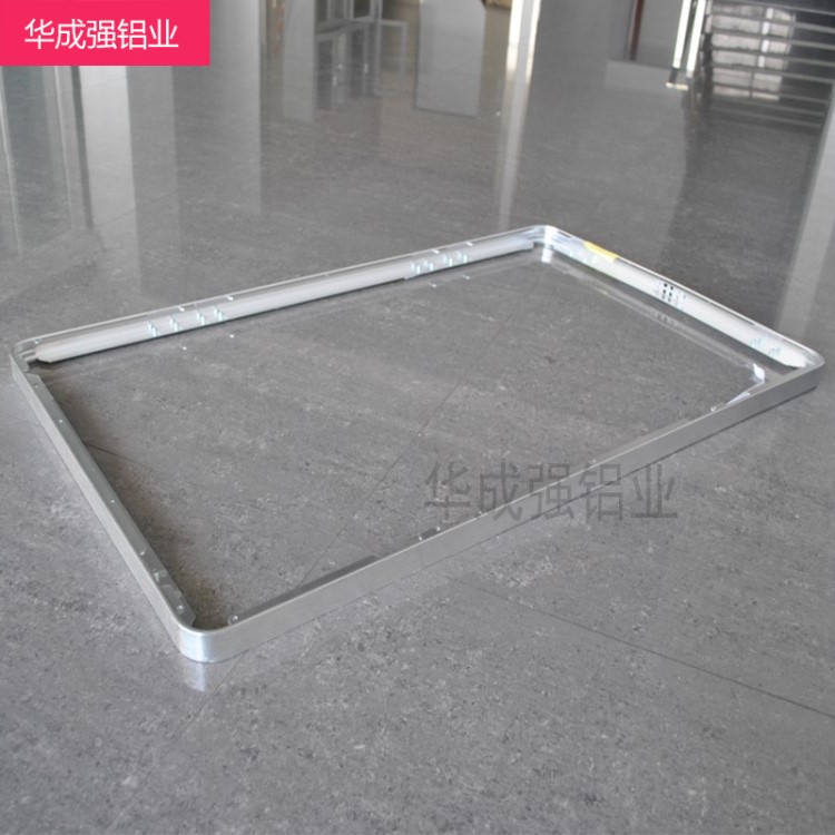 厂家定制LED显示屏边框铝型材  折弯广告机铝边框 氧化喷砂银
