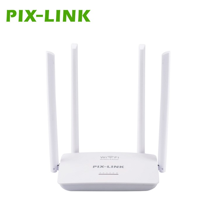 源头工厂 PIX LINK 300Mbps 四天线4口无线wifi路由器 外贸