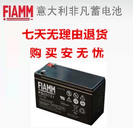 非凡FIAMM蓄电池FG20271(12V2.7AH)应急灯UPS消防报