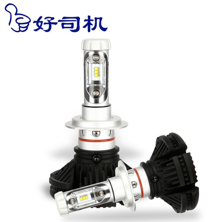 跨境大功率X3 汽车led大灯前照灯h7 led h11远近光灯厂家直销