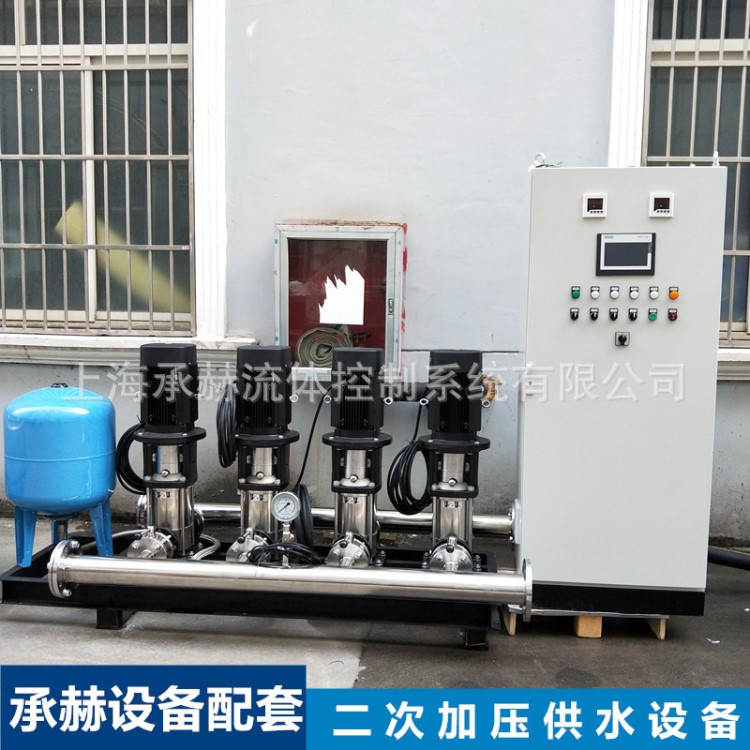 工厂加工不锈钢变频恒压供水设备两用两备7.5kw按需定制PLC控制