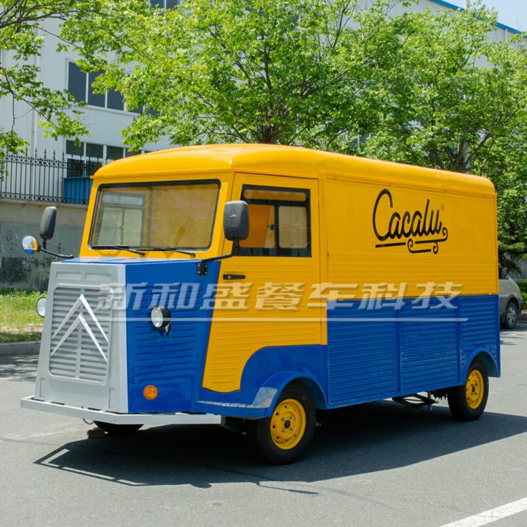 厂家定制餐车 电动四轮 移动售卖车 小吃车早餐车 电动餐饮车