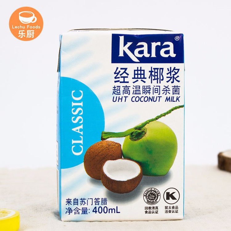 供应印度尼西亚 佳乐椰浆 kara椰浆 400ml*24/箱