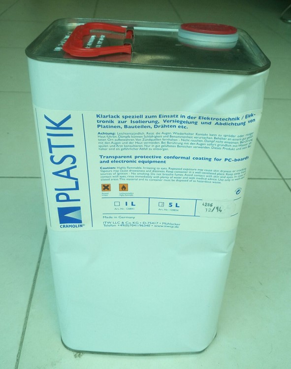 现货批发德国CRAMOLIN PLASTIK可喷灵 1208542三防漆5L 