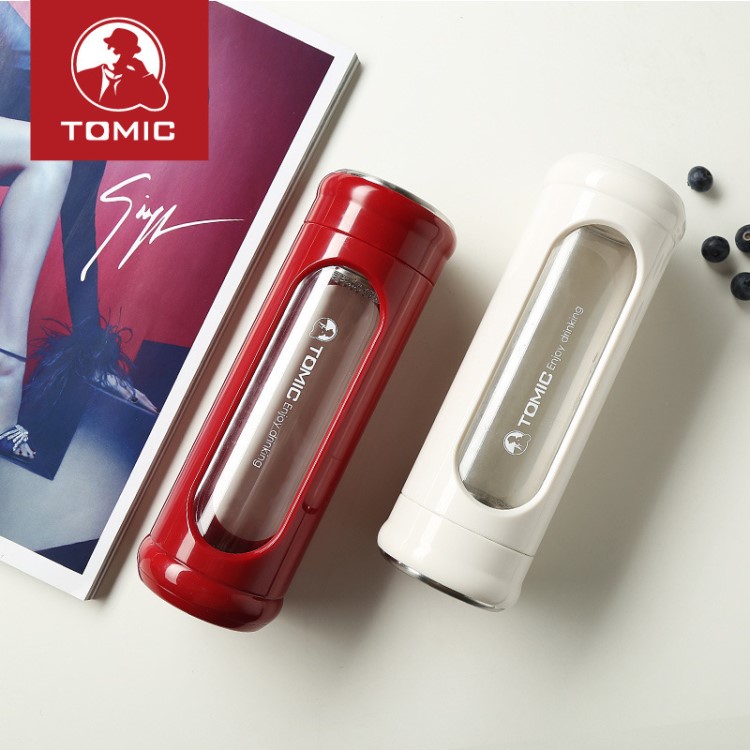 TOMIC/特美刻时尚创意玻璃杯耐热防摔便携随手杯办公水杯团购定制