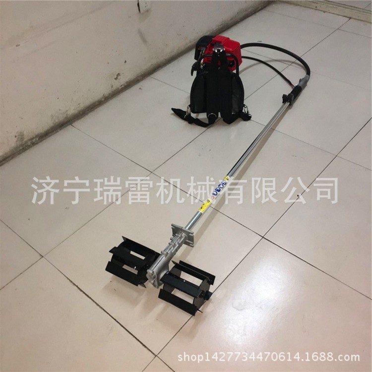 大葱地旋耕机 塑料大棚地 背负式除草机 体积小 省力深耕机