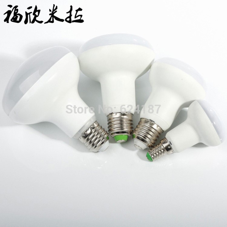 LED球泡灯 R50 R63 R80 R90塑包铝蘑菇球泡灯 5W7W9W12W15W灯泡