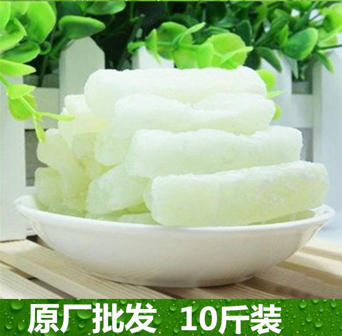 厂家批发散装10斤装无色素冬瓜糖 冬瓜条 冬瓜丁蜜饯