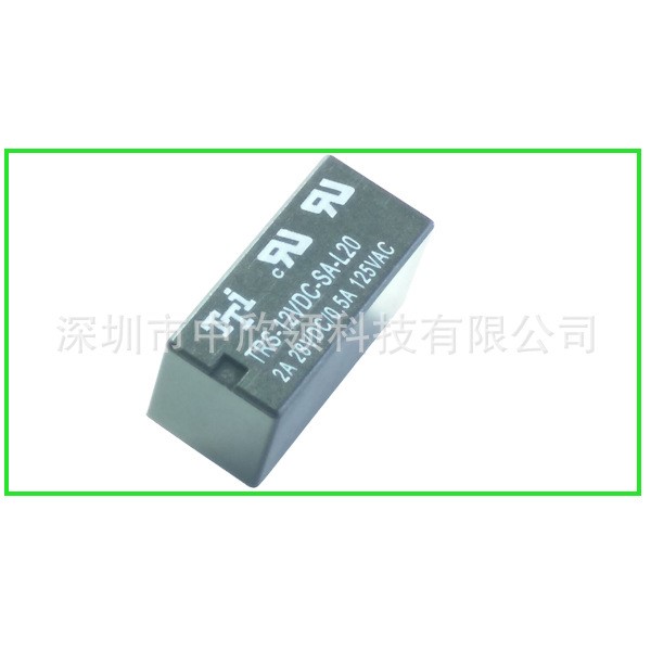 通信继电器TRS-12VDC-SA-L20触点：2A/28VDC 0./125VAC电控设备