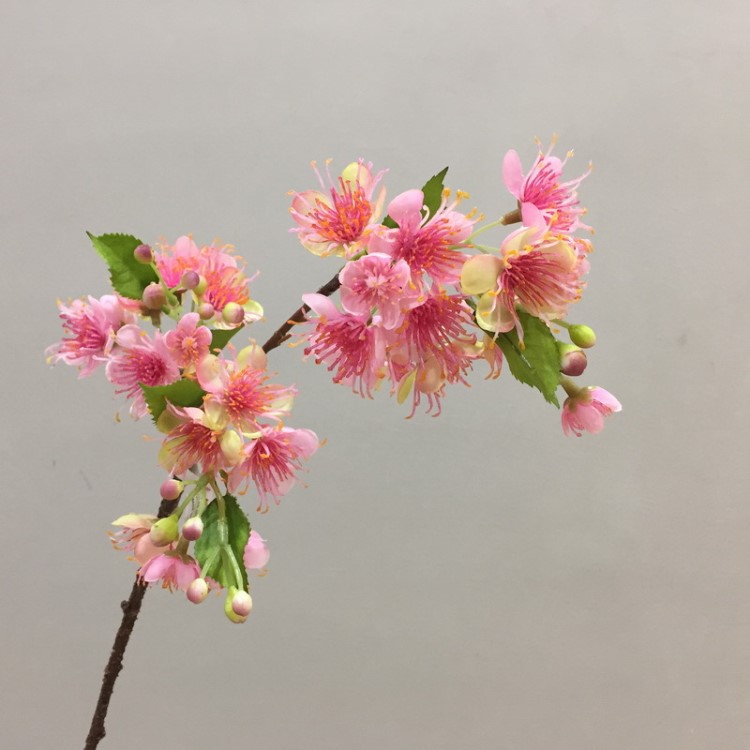 仿真花绢花批发樱花树配材仿真树婚庆装饰花餐桌花 珍珠梅花