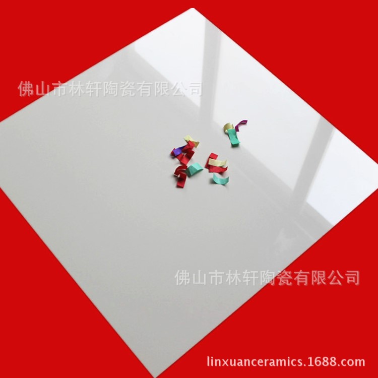 佛山瓷砖 600*600 渗花象牙白地砖 抛光砖 外贸出口 工程款