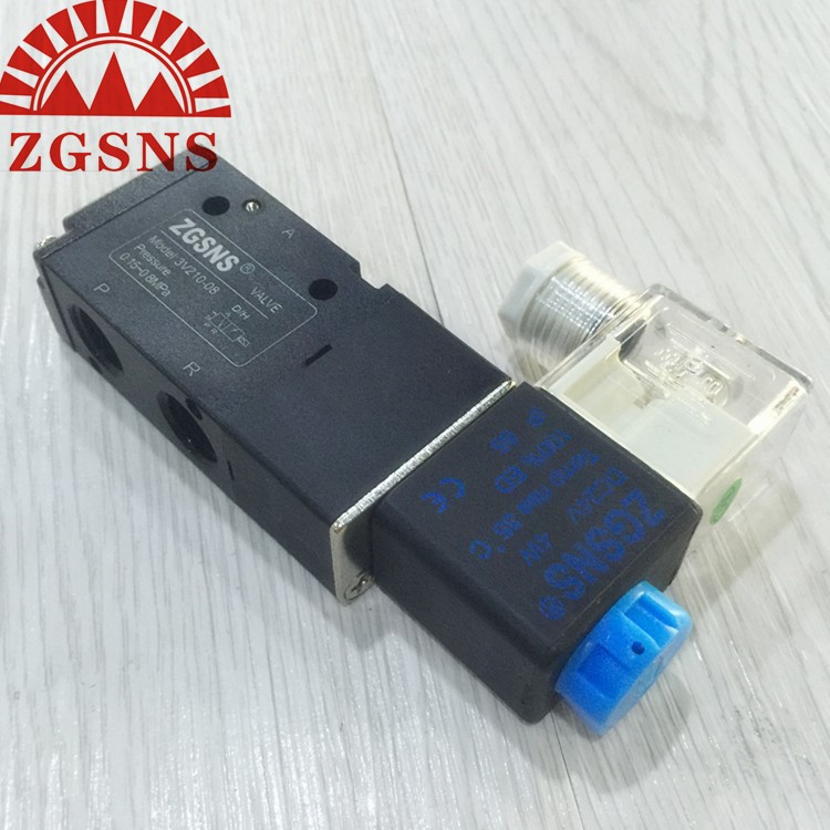 ZGSNS 山耐斯气动3V210-08 供应亚德客型二位三通3V系列电磁阀