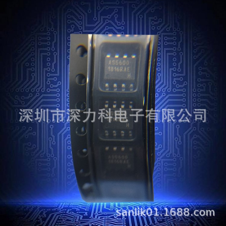 AS5600 SOIC-8工业控制方面非接触12bit磁角度位置传感器AMS原装