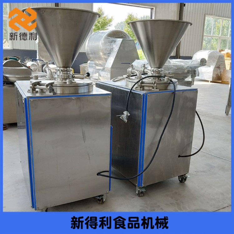 新德利牌液压灌肠机 全自动肉肠加工设备 不锈钢灌肠机加工定制