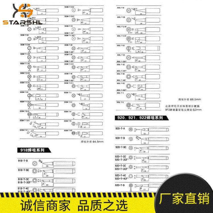 厂家直销 无铅烙铁头900M系列 918 烙铁咀 无铅烙铁头批发