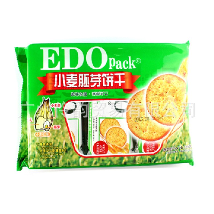 批发 EDO Pack系列 小麦胚芽天然纤麦饼干180g 12包一箱