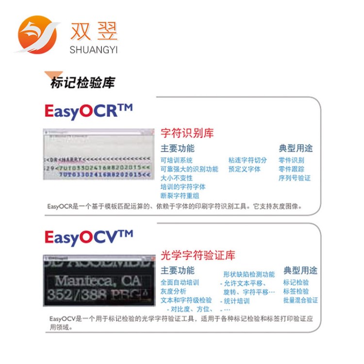 图像处理软件eVision双翌稳定机器视觉CCD视觉定位模块OEM定制