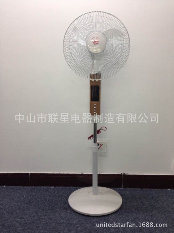 16&quot;DC直流落地扇，太阳能应急风扇，LED灯，OEM外贸出口风扇工厂