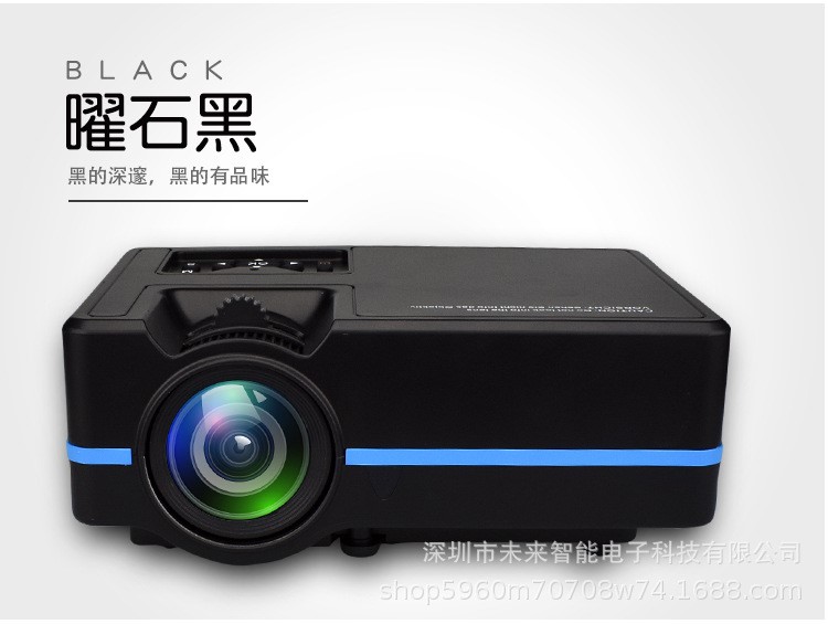 款313微型手机投影家用迷你便携式投影仪 迷你投影仪支持1080