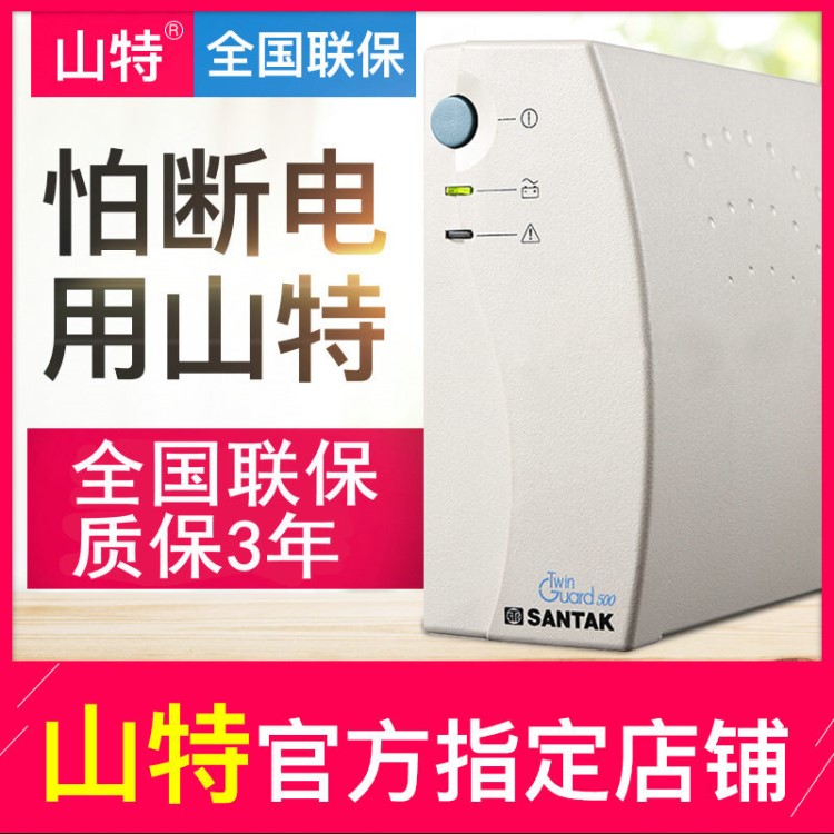 山特UPS不间断电源500VA/300W后备式小型ups电脑主机电源TG500