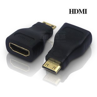 Mini HDMI转hdmi转接头 高清迷你转换 平板电脑DV摄像机接电视