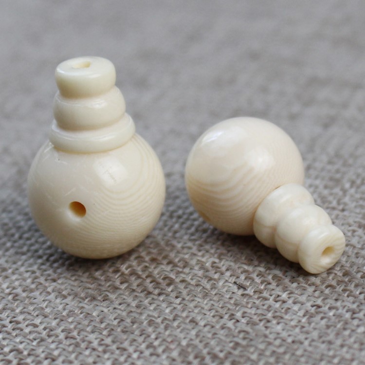 仿象牙三通佛头佛塔圆珠DIY藏式佛珠星月金刚菩提子手链配件材料