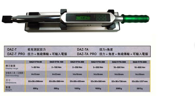 德国萨尔图斯 SALTUS DAZ-T/TA350 航太极电子式扭力扳手