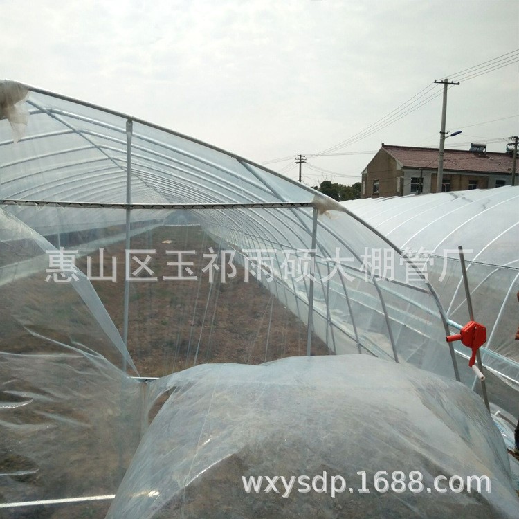 无锡雨硕大棚厂现拱热镀锌大棚骨架水产养殖骨架瓜果蔬菜大棚钢管