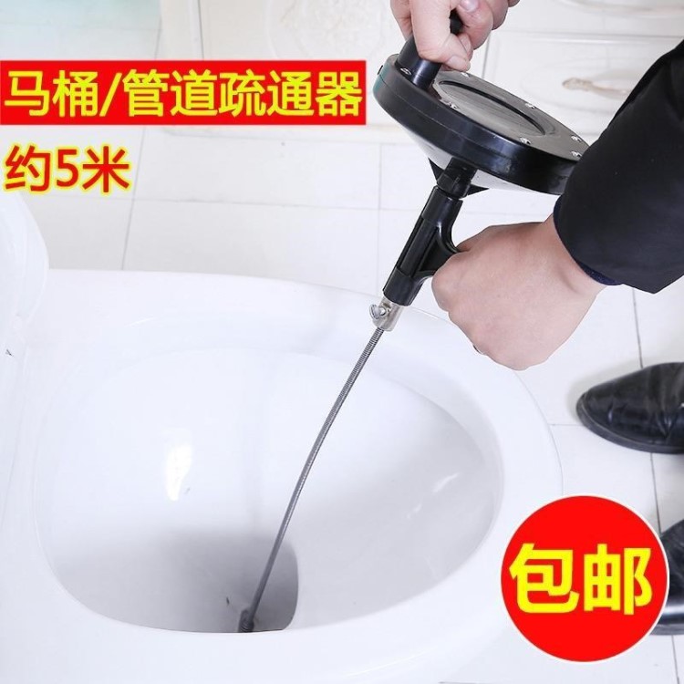 马桶器污水毛发疏通手动通下水道神器 下水道 家用机器工具小