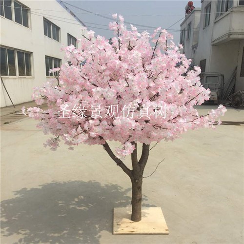 仿真樱花树桃花树定做 假许愿树 商场酒店装饰摆放落地假植物树