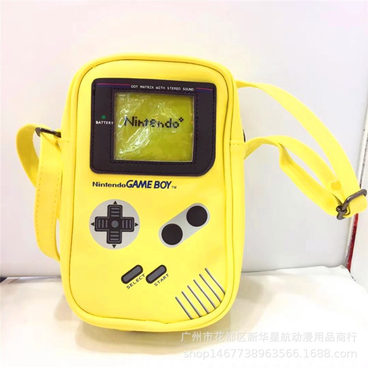 任天堂GAMEBOY游戏机PU 单肩斜挎背包迷你学生男女单肩斜挎小包