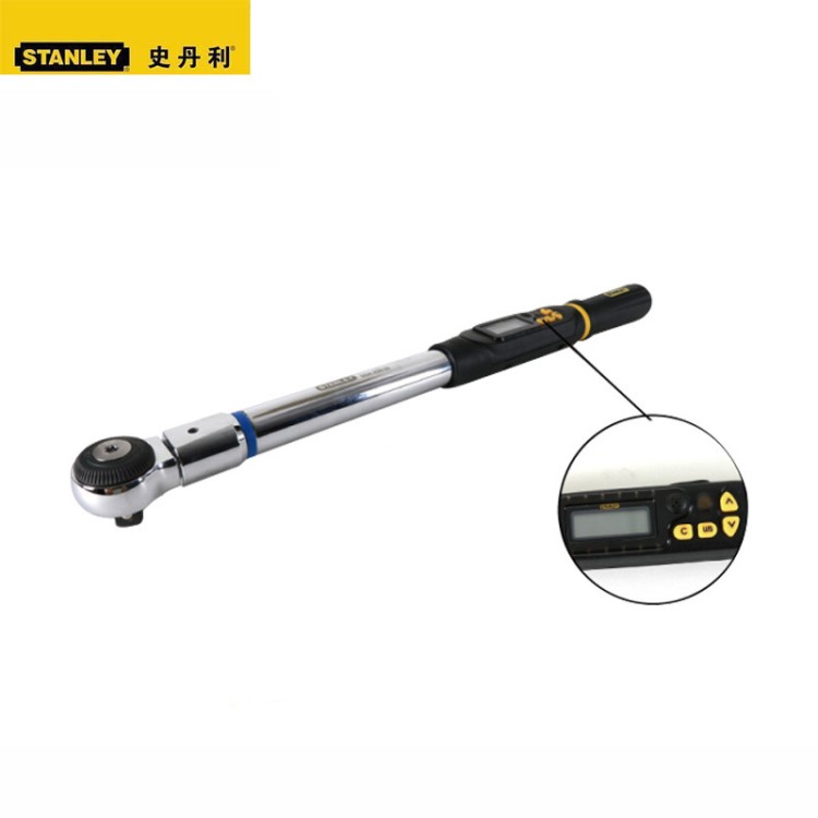 史丹利 扭力扳手 扭矩扳手工具可换头数显角度测力扳手SD/SDA-135